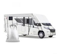 HEBEOT 210D Oxford tela camping RV cubierta impermeable nieve protección solar para caravanas, remolques y tiendas de campaña grandes, gris, varios tamaños, 5 m, 6,5 m, 7,5 m, 8,5 m, fácil de instalar