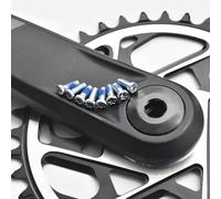 HEBEOT 8 pernos de cadena de bicicleta de carretera para bicicleta de carretera, para Sram para Apex para Force para rojo 12 velocidades de bicicleta de carretera tornillos de manivela de 11,2 x 5,6 x