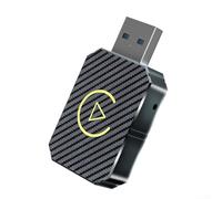HEBEOT Adaptador inalámbrico para Carplay con el dongle USB de coche para Android Auto para combo 51 x 28 x 9,5 mm (plateado)