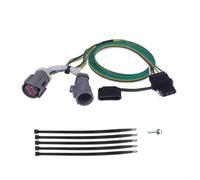HEBEOT Arnés de cableado de remolque de 4 pines para camión Ford para F-150 para F-250 para aplicaciones de remolque F-350 con tapa antipolvo de goma WaterprooFor F