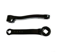 HEBEOT Bielas para bicicleta, 1 par de bielas de alta resistencia de 155 mm de alta dureza para bicicletas de montaña de ciclocross, bicicletas eléctricas, bicicletas de ejercicio