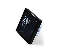 HEBEOT Controlador de temperatura WiFi inteligente con controles táctiles y pantalla LED para regulación precisa del aire acondicionado central con soporte de activación de voz (negro)