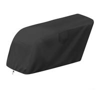 HEBEOT Cubierta de carrito de exterior resistente al agua 210D 420D 600D, lona de protección contra la intemperie con cremallera y cordón para cochecito de 6 pasajeros, color negro, 193 x 92 (210D)