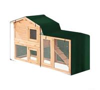 HEBEOT Cubierta para mascotas al aire libre Triángulo Conejera Cubierta Impermeable Animal Hutch Cubierta de polvo Casas Jaula Cubiertas (147 * 52 * 86 cm)