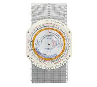 HEBEOT Flight Planning E6B - Ordenador de vuelo circular con regla de diapositiva circular, regla vectorial de escala con vector de viento manual para entrenamiento de aviación, 9.05 x 4.72 x 0.19