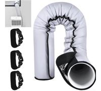 HEBEOT Funda de manguera de aire acondicionado, funda de aislamiento portátil de manguera de CA con tres capas de aislamiento para tubos de escape de 5 a 5.9 pulgadas de diámetro, 152 x 56 cm