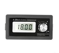 HEBEOT Generador de señal de bucle de corriente 4-20mA Simulador de voltaje analógico con pantalla y perilla de codificador para control de equipos y depuración de señales Material ABS Gris 15V-30V