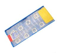 HEBEOT Insertos de carburo CNC, 10 piezas de oro CNC de carburo de torneado insertos cortadores SCGT09T308-AK para molienda de precisión inspección manual