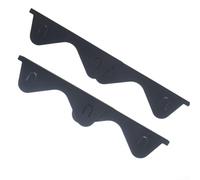 HEBEOT Juego de 4 cubiertas retráctiles de acero inoxidable para estufas, de 35 cm a 70 cm para sellar espacios entre la encimera de la cocina y derrames de alimentos (negro)