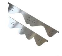 HEBEOT Juego de 4 cubiertas retráctiles de acero inoxidable para huecos de estufa, de 35 cm a 70 cm para sellar espacios entre la encimera de la cocina y los derrames de alimentos (plateado)