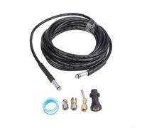 HEBEOT Kit de limpieza de desagüe de alcantarillado de manguera de lavado a presión para KARCHER K2 K3 K4 K5 Desatascamiento de tuberías de alta presión con boquillas flexibles de 10 m, 15 m, 20 m