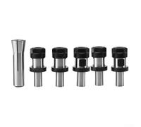 HEBEOT Kit de portabrocas de 5 piezas con 1 pinza R8 compatible con todas las pinzas ER20 de 170 x 100 x 100 mm