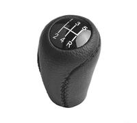 HEBEOT Mejora tu viaje con un pomo de palanca de cambios para Mazda 3 5 6 2007 2012, fabricado en cuero y ABS (5 velocidades)