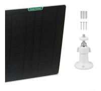 HEBEOT Panel de carga solar de 5 W y 5 V con adaptador tipo C a USB IP66 de silicona monocristalina impermeable para anillo y otras cámaras de seguridad inalámbricas al aire libre con 360 grados