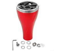 HEBEOT Perilla de alimentación de carrete de pesca de aluminio de 36 mm para piezas de carrete de fundición Daiwa Negro Rojo Plata Gris (rojo gris)