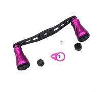 HEBEOT Pomo de mango de carrete de pesca de aleación de aluminio de 8 x 5 mm, pieza de repuesto de manivela extendida de 105 mm para carretes de agua dulce y cercanos a la costa, compatible con la