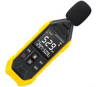 HEBEOT Probador audio portátil del nivel de sonido del decibelio de Digitaces, probador del metro de ruido FDM01 para la prueba industrial y ambiental del ruido