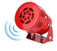HEBEOT Sirena de Alarma 220 V, 110 DB Sirena eléctrica impulsada por Motor de Alta Velocidad, Sirena de Alarma roja para instalaciones de perturbaciones en la Carretera