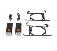 HEBEOT Trípode elevado para DJI Mini 5 Pro con luces de navegación nocturna duales, brillo ajustable, USB C, recargable, batería de 300 mAh, iluminación de 3 a 6 horas, material ABS que eleva D