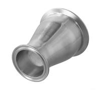 HEBEOT Tubo sanitario reductor Tri abrazadera virola 304 acero inoxidable 7.6 cm x 5.1 cm concéntrico para la industria de bebidas farmacéuticas de alimentos