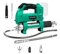 HEBERUCK Bomba de engrasar con batería, 10,000 RPM Bomba de engrasar eléctrica con luz LED brillante, manguera flexible de 39,4" pulgadas, Bomba de engrasar eléctrica (sin batería)