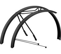 Hebie Set de guardabarros con portaequipajes integrado Alumee RD + RT negro 62 mm / 28"