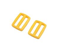 Hebilla ajustable deslizante de plástico de varios tamaños, 10 Uds., accesorios para correas de mochila al aire libre, 23mm, amarillo