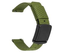 Hebilla ajustable Pulseras nylon elástico trenzado Correa de apertura rápida de 20mm, pulsera Universal de nailon con botón pulsador, correa de repuesto, correa de reloj de nailon(Type 3 Army Green)