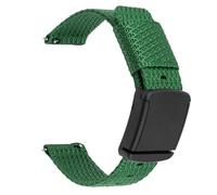 Hebilla ajustable Pulseras nylon elástico trenzado Correa de apertura rápida de 20mm, pulsera Universal de nailon con botón pulsador, correa de repuesto, correa de reloj de nailon(Type 3 Dark Green)