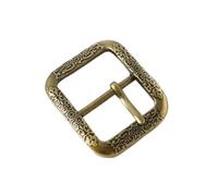 Hebilla cinturon Hebillas de cinturón latón antiguo 20/35 mm, estilo vintage, plata, con pasador metal, for cuero, accesorios decoración, 2/5 unidades para Pantalones(Antique Brass,35mm-2Pcs)