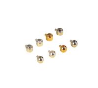 Hebilla de acabado de plata de ley, cuentas de posicionamiento manual, accesorios simples de galvanoplastia, Cylindrical positioning bead, Metal