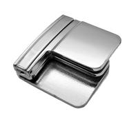 Hebilla de ajuste de cinturón multifuncional con clip para pantalones, hebilla plegable retráctil, color plateado