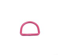 Hebilla de aluminio para cinturón de peso con anillo en D de buceo, alambre de 6 mm, para equipo subacuático, mochila, correa, arnés, multiusos, rojo, negro, azul (rosa)