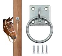 Hebilla de amarre para caballo: cuadrado de 8 cm, de bloqueo de pared, hardware de enganche estable, diseño clásico moderno | Producto de calidad pieza de montaje Durable que soporta equipos