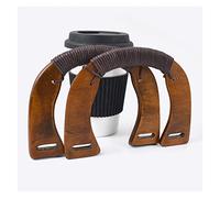 Hebilla de bloqueo de beso de mango de madera, Marcos de madera for bolso con asa, multicolor, varios tamaños, 2/4 Uds(Bs357-coffee,4Pcs)
