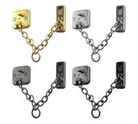 Hebilla de bloqueo de cadena antirrobo de acero inoxidable con cerradura de perno de puerta, que ofrece seguridad reforzada de la puerta limitando la apertura y permitiendo la identificación