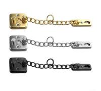 Hebilla de bloqueo de cadena de puerta de seguridad para el hogar hecha de acero inoxidable con cerradura de perno de puerta, ofrece una restricción fiable del movimiento de la puerta y función de