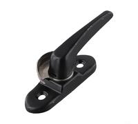 Hebilla de bloqueo de ventana de acero inoxidable de doble cara bidireccional diseñada para bloqueo seguro de ventanas y mejora de la seguridad del hogar (negro)