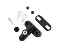 Hebilla de bloqueo de ventana externa, cerraduras de seguridad de aleación, bloqueador de marco de puerta de UPVC, cerradura de seguridad con llave, cerradura antirrobo(schwarz)