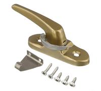 Hebilla de bloqueo de ventana resistente con diseño de doble cara e instalación bidireccional para una seguridad eficaz de la ventana del hogar (dorado)