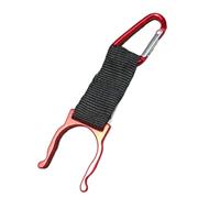 Hebilla de Botella Agua Aluminio, Colgador Mochila, mosquetón, Gancho Transporte, Soporte for hervidor, Deportes para Mochilas, Cinturones(4pcs Red)