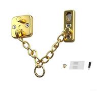 Hebilla de cadena de bloqueo de puerta de acero inoxidable con cerradura de perno de puerta para una mejor protección del hogar, resiste la entrada forzada y ayuda a verificar a los visitantes antes