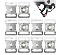 Hebilla de casco deportivo, hebilla de liberación rápida, hebilla de correa de barbilla de acero inoxidable, kit de reparación de cascos, parte de reemplazo multifuncional para atletas deportistas