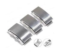 Hebilla de cierre de reloj ajustable de acero inoxidable 316L, compatible con for Seiko, compatible con correas de reloj for Citizen, cierre de Metal pulido y botón cepillado(20mm)