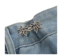 Hebilla de cintura, botones ajustables con clips for pantalones, faldas, multicolor(Black)