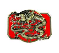 Hebilla De Cinturón Con Patrón Dragón En Relieve Metal Estilo Chino Accesorios Delicados Para La Cintura Hebillas Occidentales Estilo Rock Hebillas Para Hombres Y Niñas