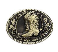 Hebilla de cinturón con patrón en relieve creativo, componentes de bricolaje, hebilla de cinturón de metal estilo Western Heavy Rock para, unisex, hebillas occidentales, hombres, hebillas de y
