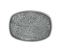 Hebilla de cinturón con patrón en relieve creativo, componentes de bricolaje, hebilla de cinturón de metal estilo Western Heavy Rock para, unisex, hebillas occidentales, hombres, hebillas de y