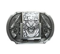 Hebilla de cinturón de vida silvestre de tigre occidental de estilo vintage también existe