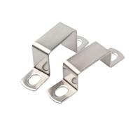 Hebilla de clip for sillín de caballo, aro de garganta, tarjeta de tubo Ohm, de acero inoxidable 304, engrosada, cuadrada, rectangular, en forma de M y en forma de U(20 x 10 (5Pcs))